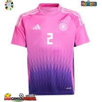 Camisa de Futebol Alemanha Antonio Rudiger #2 Equipamento Secundário Europeu 2024 Manga Curta